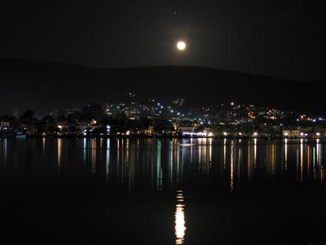 The view from our new home...by night