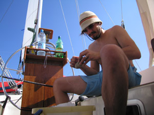 Theory: Ethan catches the fish......
