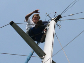 216 Tim up the mast
