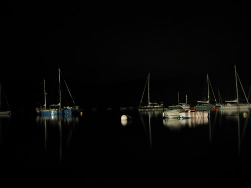 Lezardrieux at night