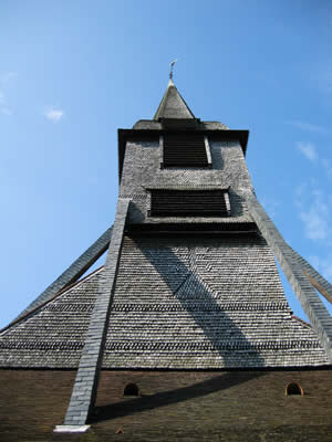 barnacle-churchspire Honfleur, wooden church spire