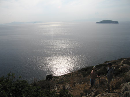 bigview Ethan and Chris pause to take in the view