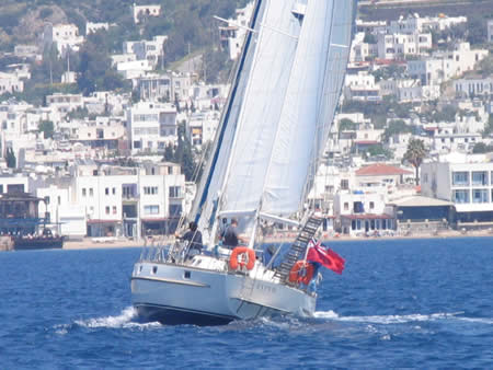 Esper with Bodrum in the background 