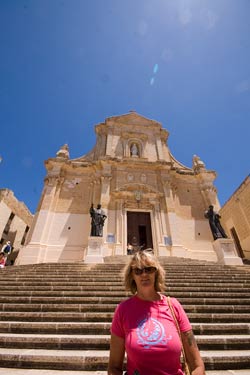 lizchurch Basilica of St George in background. Bazookas of Liz in foreground