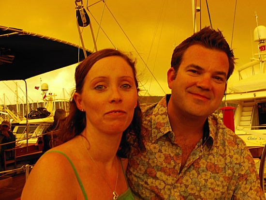 yello Jay & Orla. Yes, the sky really was that colour!