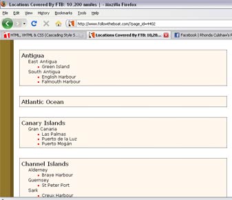 Three-tiered tree display for simple navigation